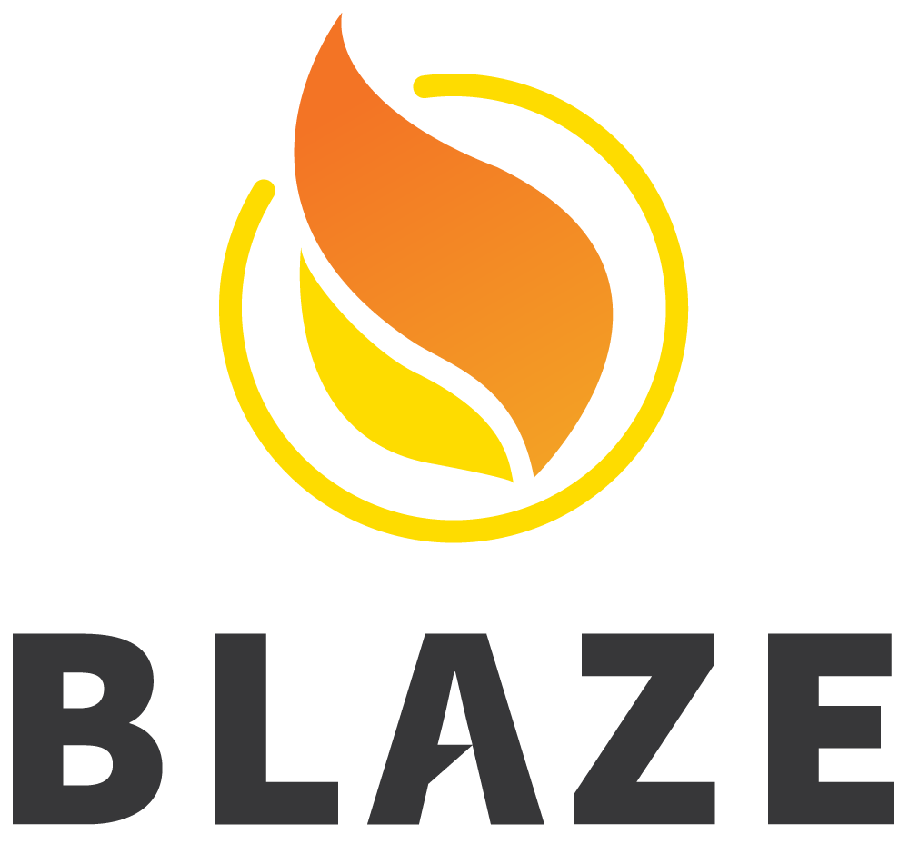 Blaze.js Logo with Black Text